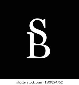 letter sb logo vector download