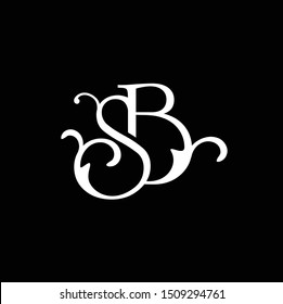 letter sb logo vector download