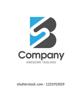 Letter SB Modern Logo Design Template Vector