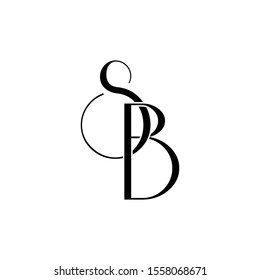 Letter Sb Simple Logo Design Vector Stock Vector (Royalty Free ...