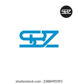 Logo-Design des Briefes SBZ Monogram