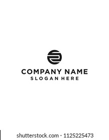 letter sc circle logo design vector illustration template