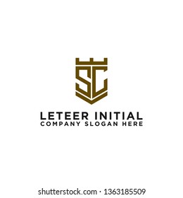 Letter SC Initial icon / logo design Monogram inspiration. - vector