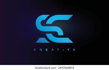 Letter SC logo design creative custom clean two alphabet logo
