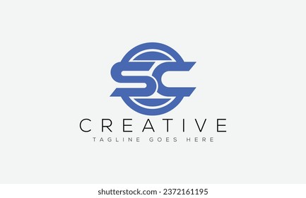 Letter SC logo design template vector illustration