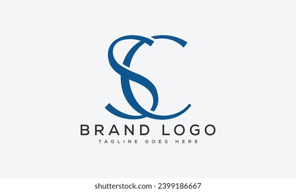 diseño de la plantilla vectorial del logotipo SC de letra para la marca.
