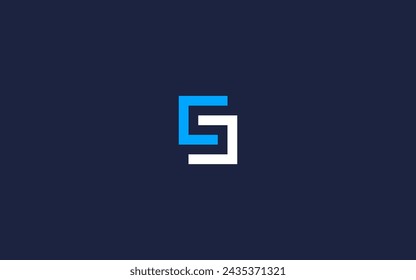 letter sc with square logo icon design vector design template inspiration