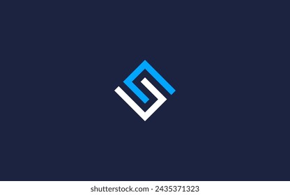 letter sc with square logo icon design vector design template inspiration