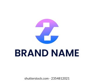 Letter SC tech and technology logo design vector template