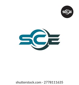 Letter SCE Logo Design Readymade Initial. A dynamic logo featuring a clean SCE monogram designed in a simple modern and minimal style. This high energy mark is crafted to work seamlessly across all media print digital color variations and backgrounds even at small sizes. It is suitable for high energy brands and businesses in Sports and Performance like Gyms Fitness E-sports and Extreme Sports. It is also perfect for Automotive and Motion industries like Racing Car mechanics Logistics and Transportation as well as Modern Tech Gaming.
