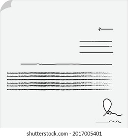 una carta del colegio, una carta oficial