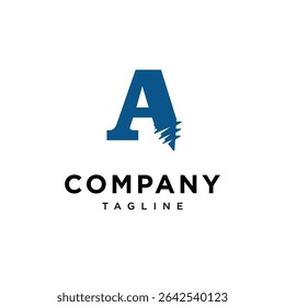 Letra A Parafuso logotipo Ícone Vetor