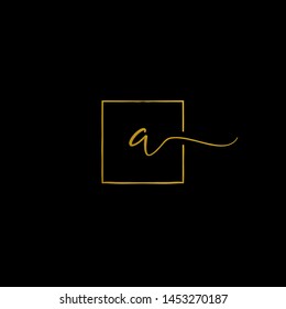 A letter script initial logo