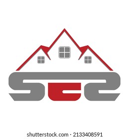 Letter SCS for house property logo design