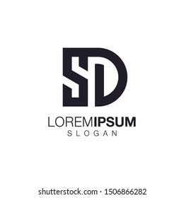 letter SD collection logo design