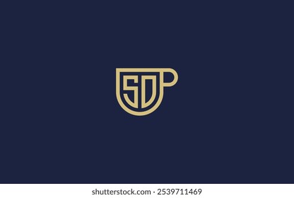 Letter sd with cup logo icon design vector design template inspiration