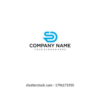 Letter Sd Line Logo Design Linear Stock Vector (Royalty Free ...