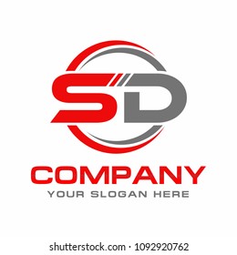 Letter SD Logo Design 