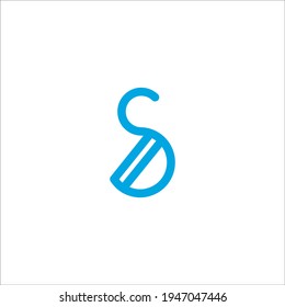 signo vectorial de diseño de logotipo SD de letra