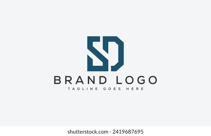 letter SD logo design vector template design for brand.