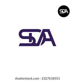 Letter SDA Monogram Logo Design
