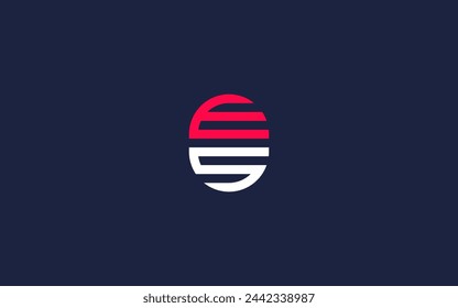 letter se or es logo icon design vector design template inspiration