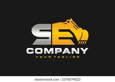 the letter SE excavator logo