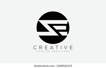 Letter SE logo design template vector illustration.