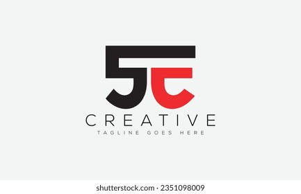 Letter SE logo design template vector illustration.