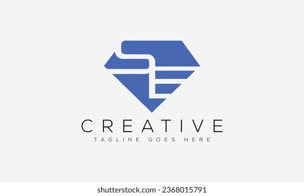 Letter SE logo design template vector illustration