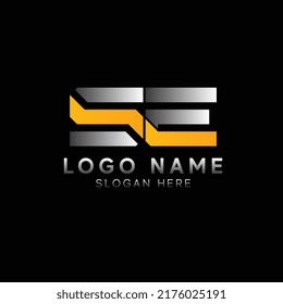 Letter SE logo design vector