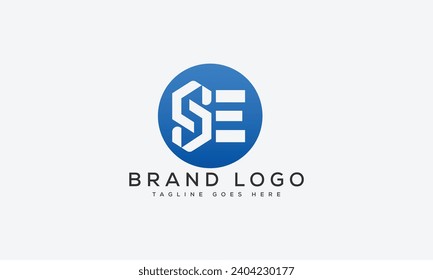 letter SE logo design vector template design for brand.