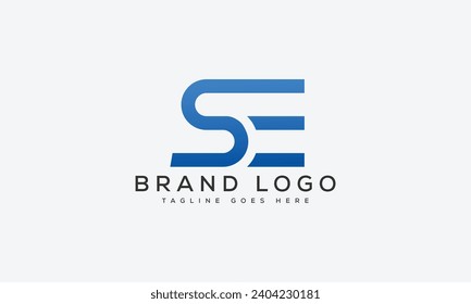 letter SE logo design vector template design for brand.