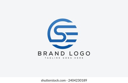 letter SE logo design vector template design for brand.