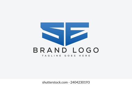 letter SE logo design vector template design for brand.