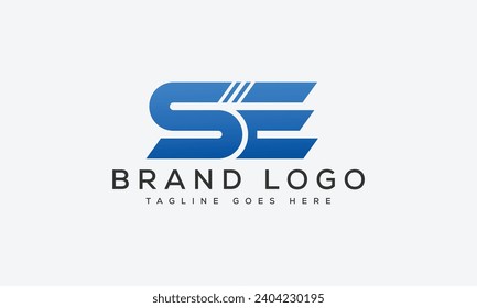 letter SE logo design vector template design for brand.