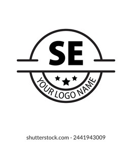 letter SE logo. SE. SE logo design vector illustration for creative company, business, industry
