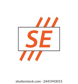 letter SE logo. SE. SE logo design vector illustration for creative company, business, industry
