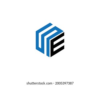 Letter SE logo icon design template element vector.