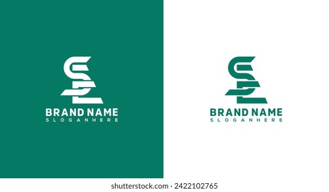 Letter SE logo icon design template elements. ES Letter Monogram Logo Design SE icon Lettermark Logo Brand identity Design Suitable for your business.