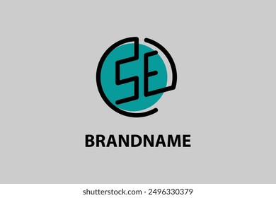 Letter SE logo icon design template elements for your business or company identity