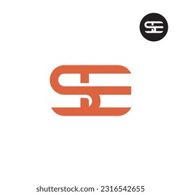 Letter SE Monogram Logo Design