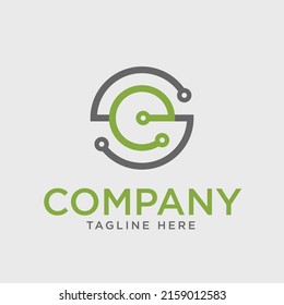 Letter SE, NE, technology, modern logo design