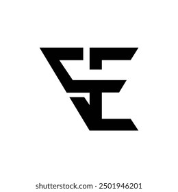 Letter Se new unique shape shape modern logo idea