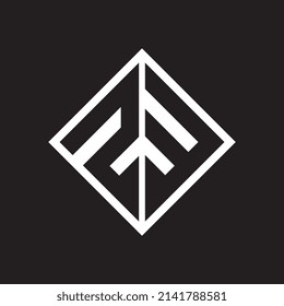 Letter SE square logo design vector