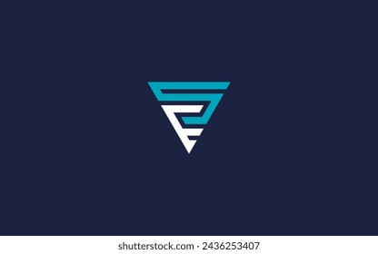 letter se triangle logo icon design vector design template inspiration