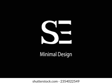 Letter SE vector logo design, symbol icon, Monogram Logo Design, 