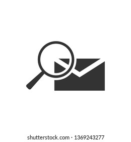 Letter search vector icon. Security vector icon