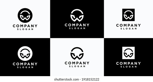 Letter set logo design Premium Vector
