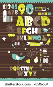 letter set from a to z for scrapbook